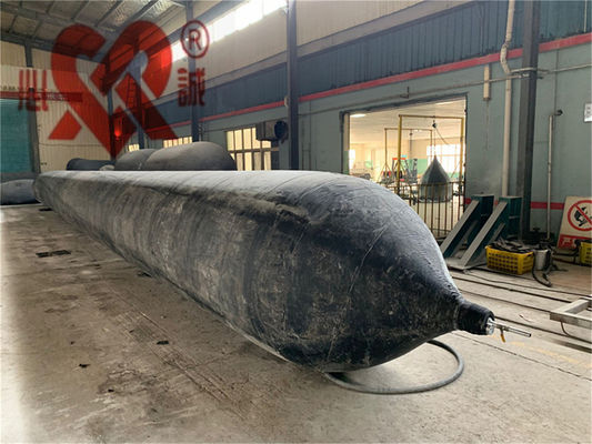 Cylindrical Ship Launching Airbags , Safety Lifting Boat Recovery Airbags