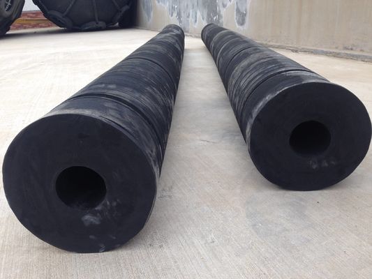 Marine Wound Cylindrical Rubber Fenders High Stability 24 Months Warranty