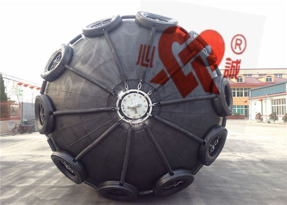 Marine Pneumatic Rubber Fender With Galvanized Chain And Tire