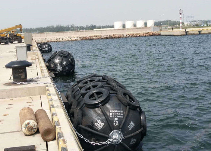 SGS Rubber Pneumatic Marine Fenders Tyres Type Completely Airtight