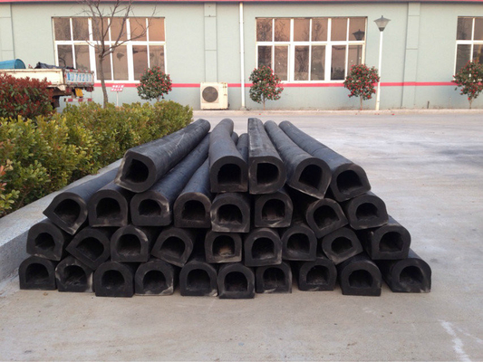 D shaped Solid Rubber Fenders Impact Absorbing Rubber Fender for Docks and Ships