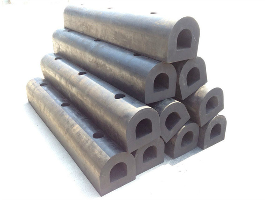 Bolted Black D Rubber Fenders Excellent Weather Resistance for Marine Protection