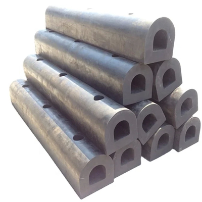 Solid D Rubber Fenders With Bolted Installation For Heavy Loads