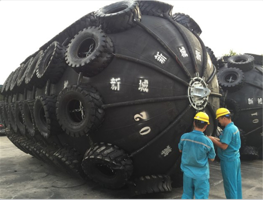 High Pressure Pneumatic Marine Fenders Natural Rubber Black