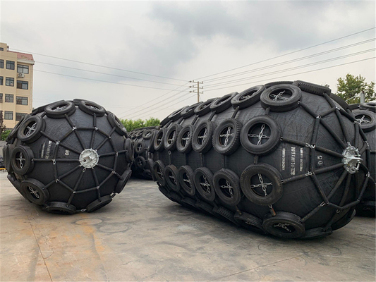 High Pressure Pneumatic Marine Fenders Natural Rubber Black