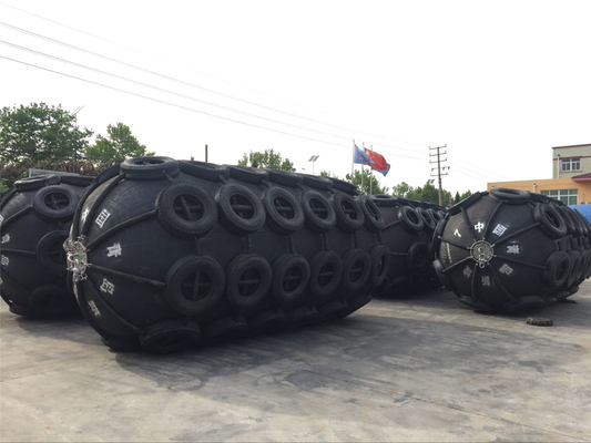 Pneumatic Marine Fenders 3.3x6.5m Yokohama Type Natural Rubber