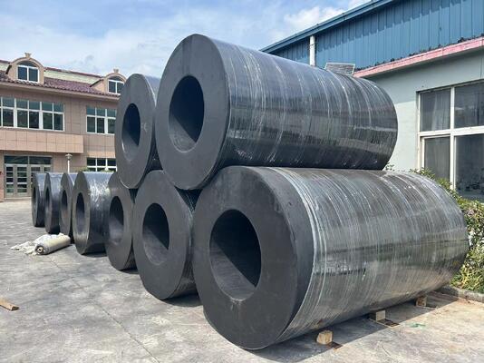 Tensile Strength 10-30MPa Cylindrical Rubber Fender With High Energy Absorption Ensuring Marine Docking and Vessel Impact Protection