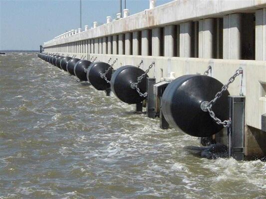 Solid EVA Foam Filled Fenders Offering No Marks Surface Protection for Harbors and Marine Vessels Backed by 24 Months