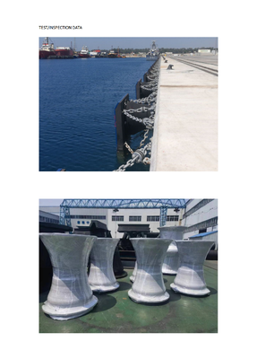 SGS Approved Cone Rubber Fenders Providing Hardness 60-70 Shore A and Weather Resistance Ideal for Marine Berthing Systems