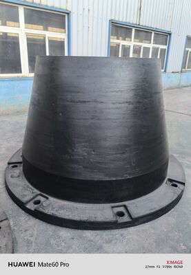 SGS Approved Cone Rubber Fenders Providing Hardness 60-70 Shore A and Weather Resistance Ideal for Marine Berthing Systems