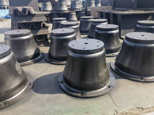 Lifespan 15 to 20 Years Cone Rubber Fender ABS Certified Marine Dock Bumper for Vessel Impact Absorption and Protection