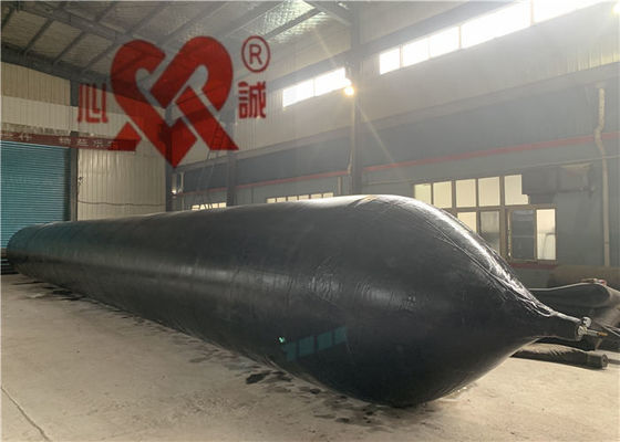 ISO9001 Black Marine Rubber Airbags Ship Launching Balloon For Heavy Duty