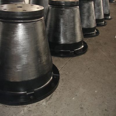 Step Drawing Format Cone Rubber Fender Custom Design Weather Resistance For Port