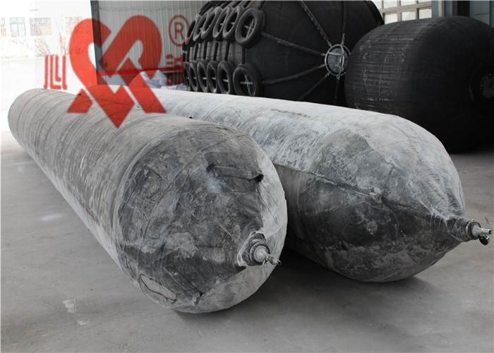 Black Marine Salvage Airbags , Pneumatic Rubber Airbag High Buoyancy