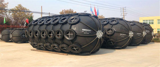 Pneumatic Marine Fenders 3.3x6.5m Natural Rubber Yokohama Design